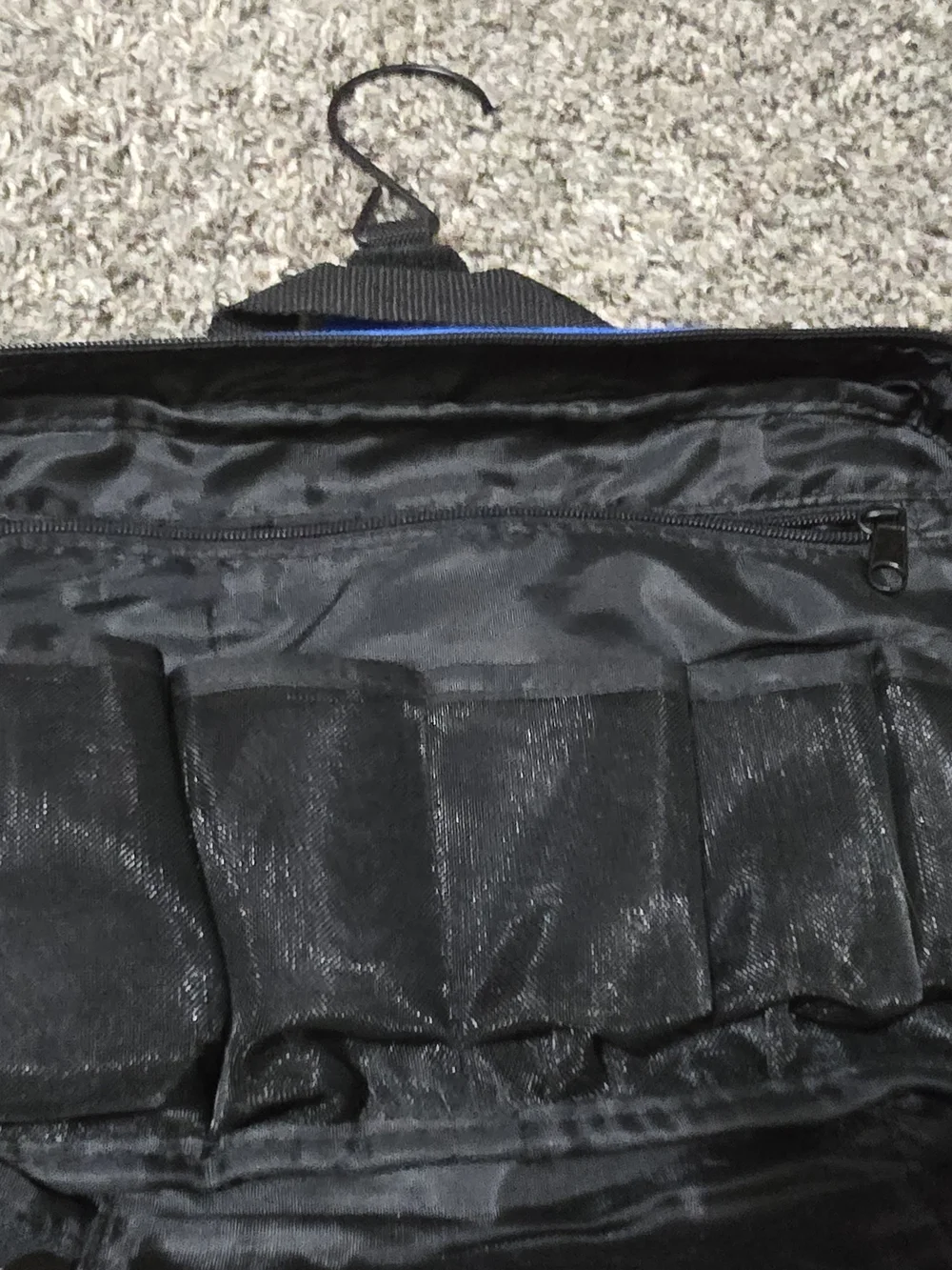 Wayfair Basics Blue and Black Travel Toiletry Organizer
